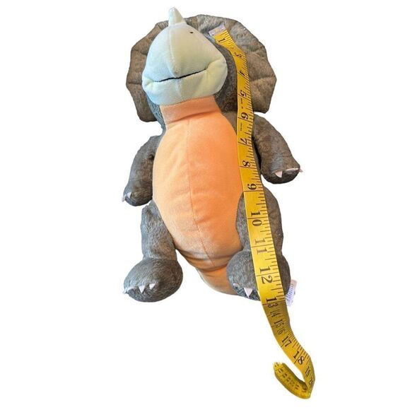 Kohl's Cares Kids Green Triceratops Dinosaur 12 Inches Tall Stuffed Plush Animal - Picture 3 of 10